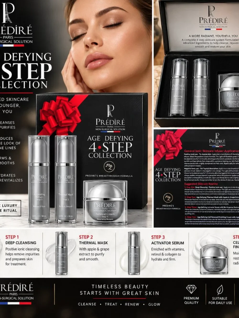 ✨ PRÉDIRÉ PARIS AGE DEFYING 4•STEP COLLECTION ✨